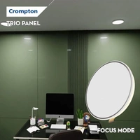 Crompton 15W Trio Panel, Recess LED Downlight - 