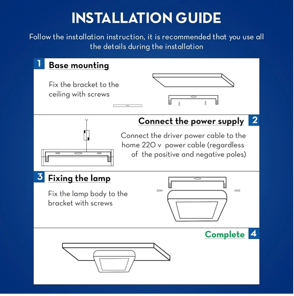 Crompton STYLUS SQUARE SURFACE LED PANEL CROMPTON - 12W