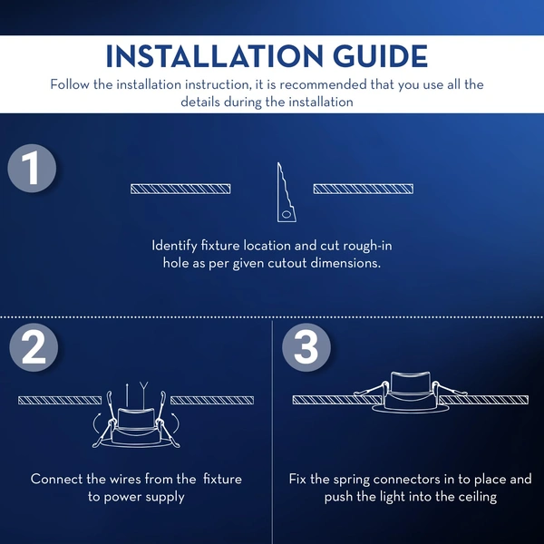 Crompton 9W Led Downlight Star Glaze Pro - 3000K