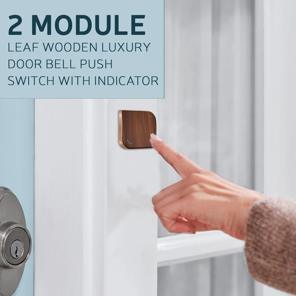 Anchor Leaf Wooden Luxury Bell Push 6A 2M, 8420 Anchor
