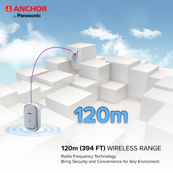 Anchor Remote Bell, Wireless Door Bell -22730
