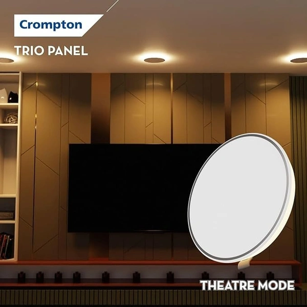 Crompton 15W Trio Panel, Recess LED Downlight - 