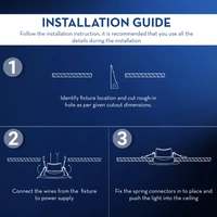 Crompton 3W 6k Led Downlight Star Deep Glaze Crompton - 6000K