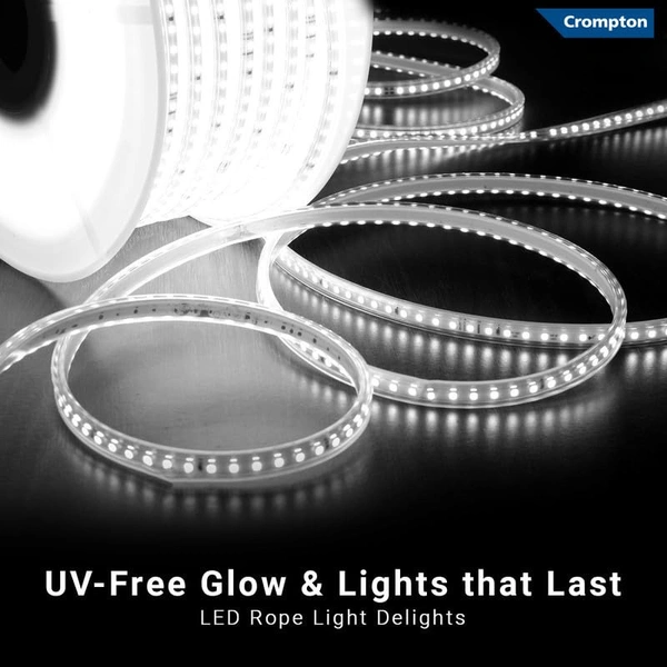 Crompton White LED Rope Light 50mtr 6k