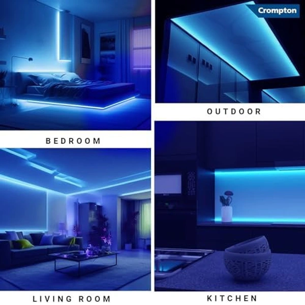 Crompton Blue LED Rope Light 50mtr - Blue