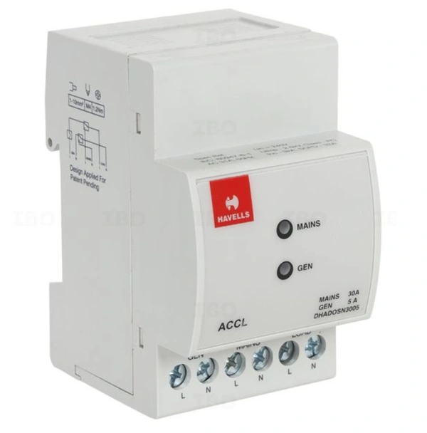 Havells ACCL 3M - Automatic Changeover & Current Limiter - GEN - 5A