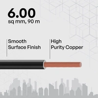 Polycab 6.0 sqmm FR Wire 90 Mtr Polycab Etira - Yellow