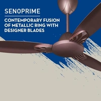 Crompton Seno Prime 1200mm High Speed Ceiling Fan 1 Star - Roast Brown