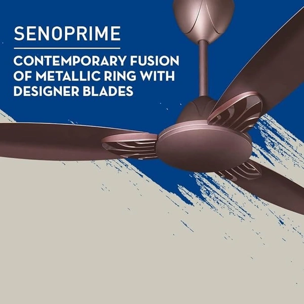 Crompton Seno Prime 1200mm High Speed Ceiling Fan 1 Star - Roast Brown