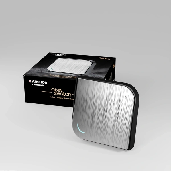 Leaf Silver Lining Luxury Bell Push with Indiactor 6A 2M, 8421 Anchor