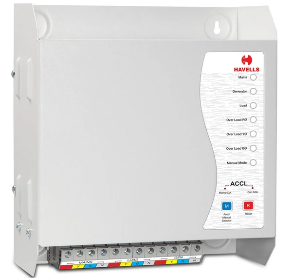 Havells 63A 3Phase TPN ACCL- Automatic Changeover & Current Limiter - TPN, 63 A, DG : TPN, 63 A