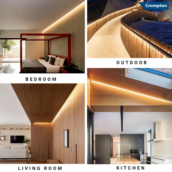 Crompton Warm White LED Rope Light 50mtr - Warm White