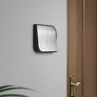Leaf Silver Lining Luxury Bell Push with Indiactor 6A 2M, 8421 Anchor