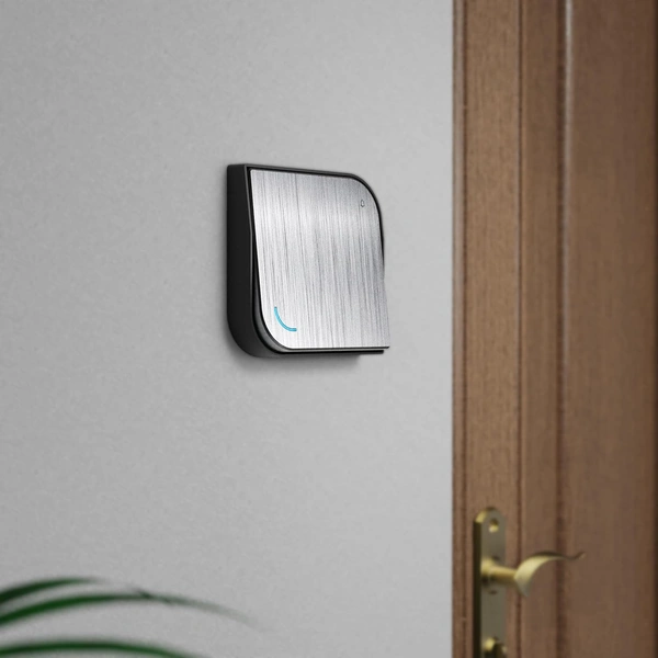 Leaf Silver Lining Luxury Bell Push with Indiactor 6A 2M, 8421 Anchor