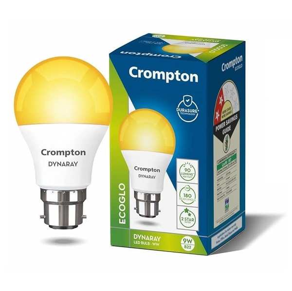 Crompton 9W B22 Warm White Led Bulb 3k