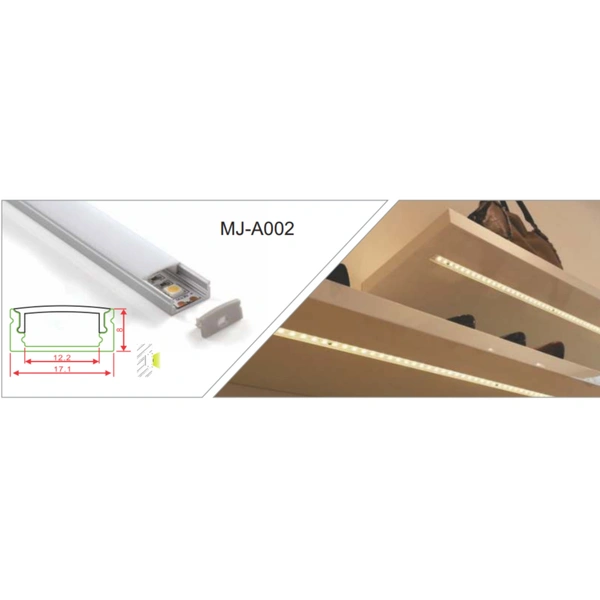 17MM Surface Alumnium Profile (MJ-A002) 2Mtr Length