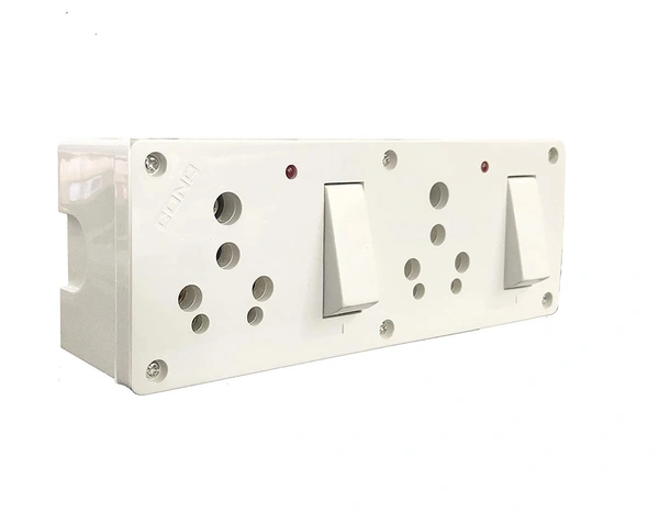Cona CONA 2+2 16Amp Switch Socket Combined Box with LED Indicator-B2252