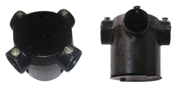 19MM / 20MM 4Way MS Metal Deep Junction Box (Dozen) - 19MM / 20MM - 4Way