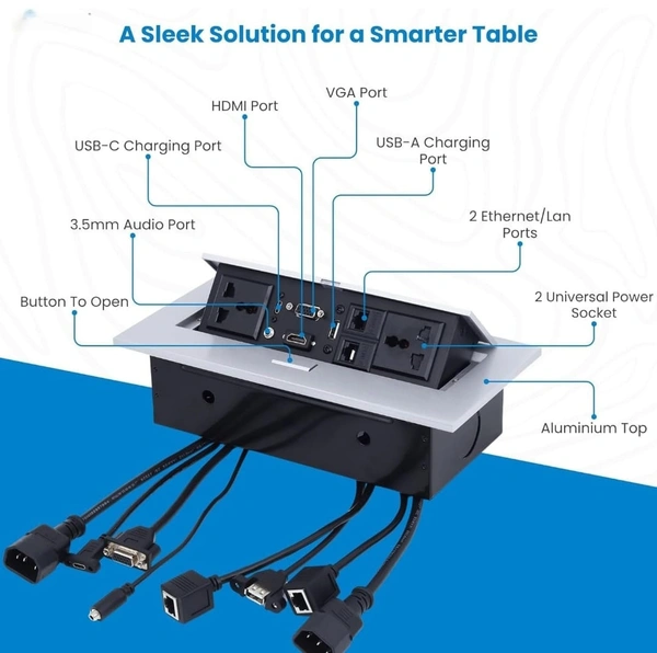 Hydraulic PopUp Box with C type USB