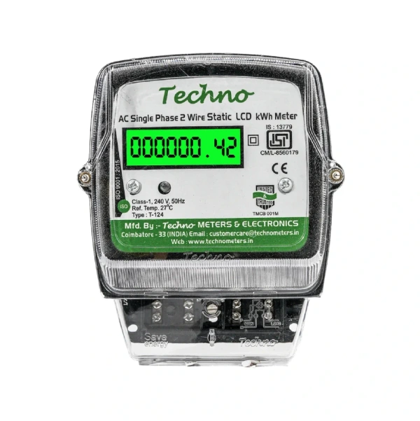 Techno Single Phase LCD Energy Meter Multi Functional 'Techno' (5-30A)