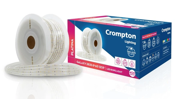 Crompton Warm White LED Rope Light 50mtr - Warm White