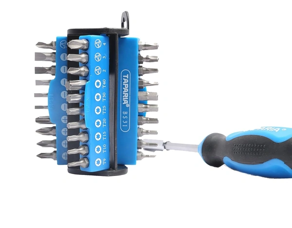 Taparia BS31 Steel Bit ScrewDriver Set (Multicolour, 31-Pieces)