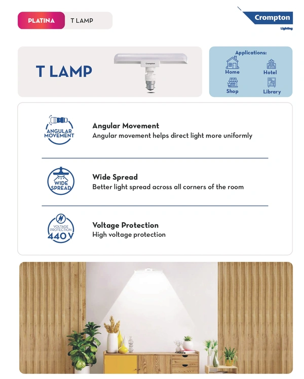 Crompton 10W Led Twist Bulb - B22 - 6000k