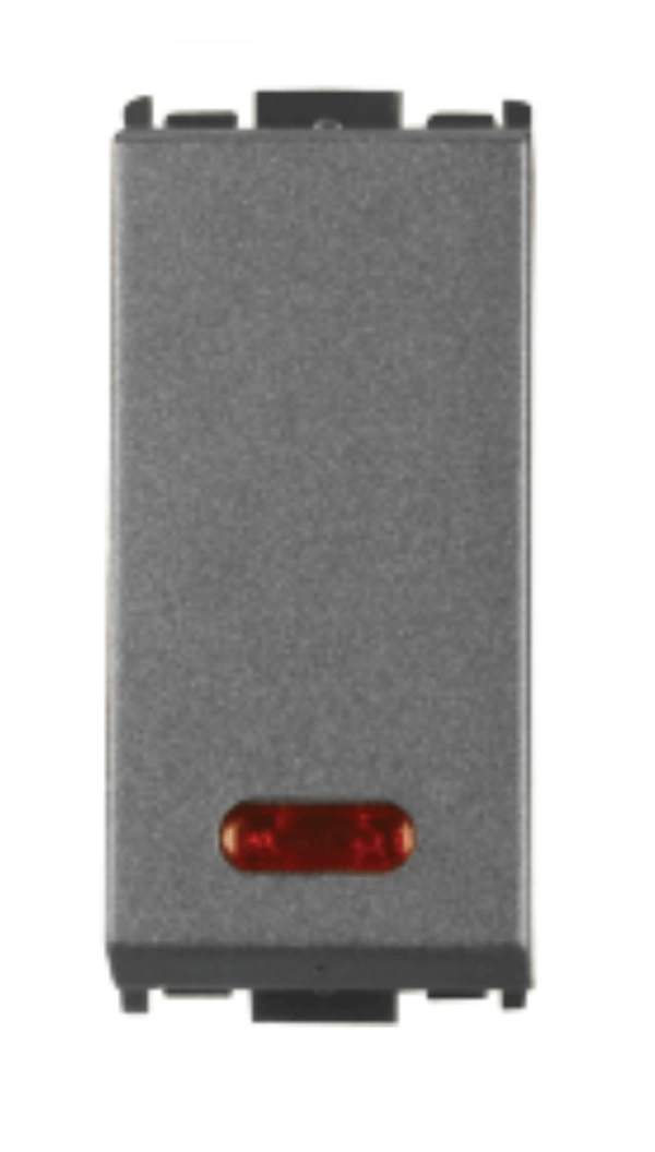Anchor Woods 20A Switch With Indicator 1Way Grey - 