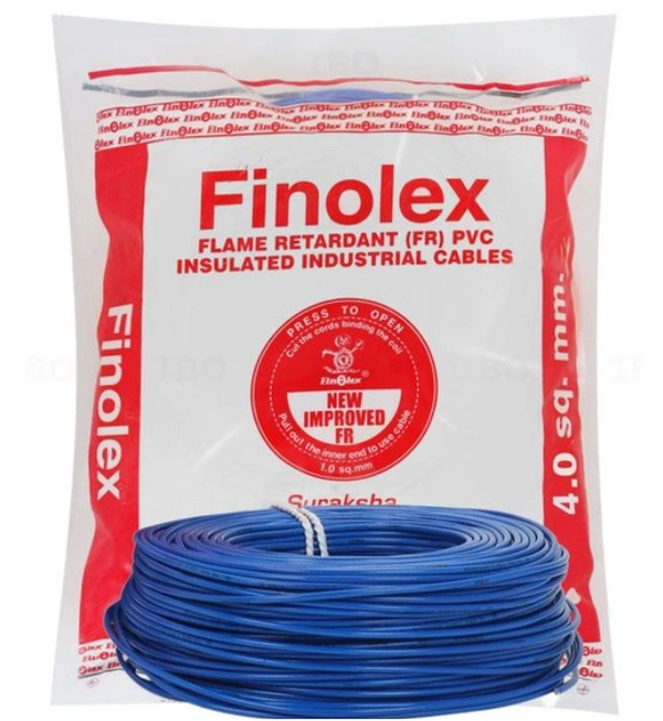 Finolex 4.0 Sqmm FR Wire 180Mtr - Blue