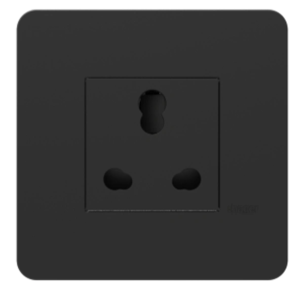 Hager 16A Socket Protruded anthracite (Black) WSNSK42A Hager - 