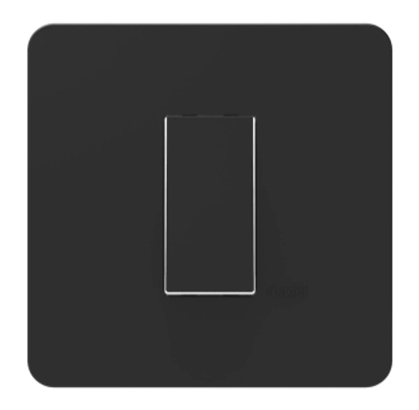 Hager 6A 1 Way Switch anthracite (Black) WSNSW11A Hager - 