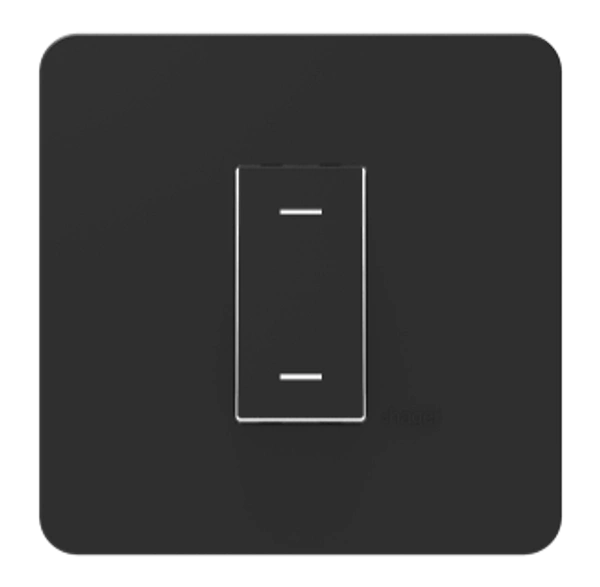 Hager 6A 2 Way Switch Anthracite (Black) - WSNSW21A Hager - 