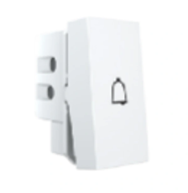 Hager 6A Bell Push White - WSNBP11