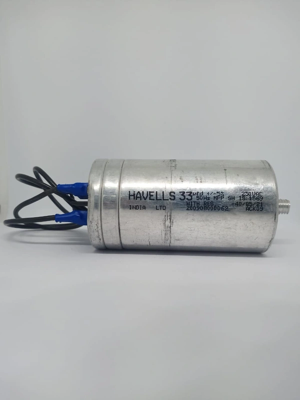 Havells Lighting Capacitor 33 MFD 250V Aluminium Can With Stud