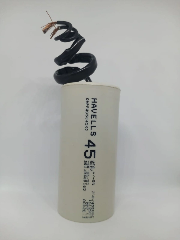 Havells Motor Capacitor 45 MFD 250/440V Plastic