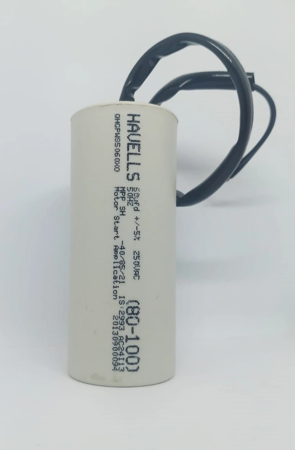 Havells Motor Start Capacitor 80/100 (60) MFD Plastic