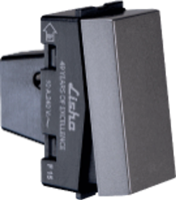 Lisha Switch 10A 1Way- Grey