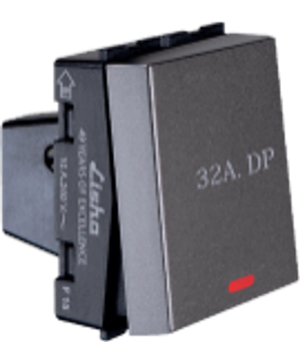 Lisha Spl7 DP Switch 32A With Ind- Grey