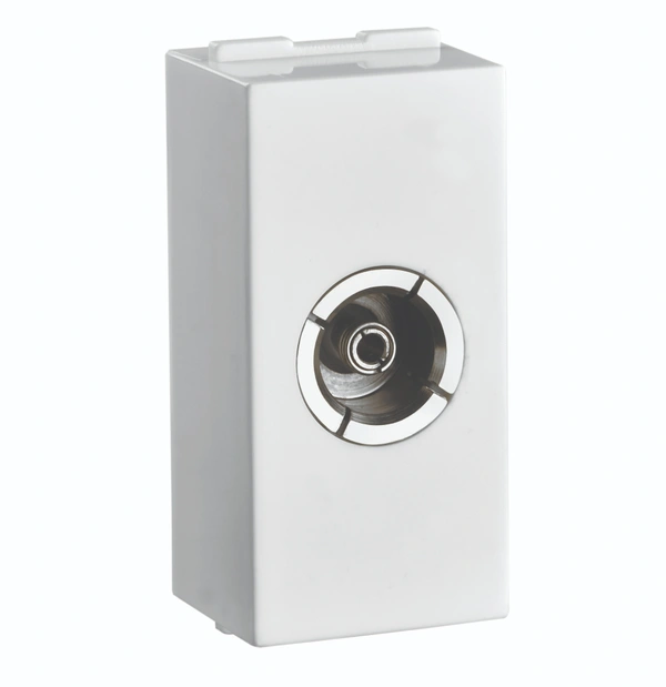 Lisha TV Socket- White