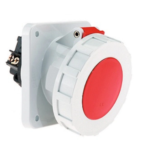 Neptune 63A 5PIN IP67 Panel Mounting Socket Outlet ANGLE THREE PHASE Neptune - 63A - 5 PIN- 129