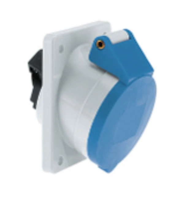 Neptune 32A 3PIN IP44 Panel Mounting Socket Outlet ANGLE SINGLE PHASE Neptune - 32A - 3 PIN - 12310