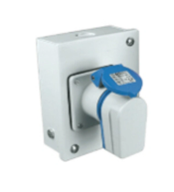 Neptune 32A 3PIN IP44 Plug & Socket Combined Metal Enclosure SINGLE PHASE Neptune | AC Box - 32A - 3 PIN - DP - 1202