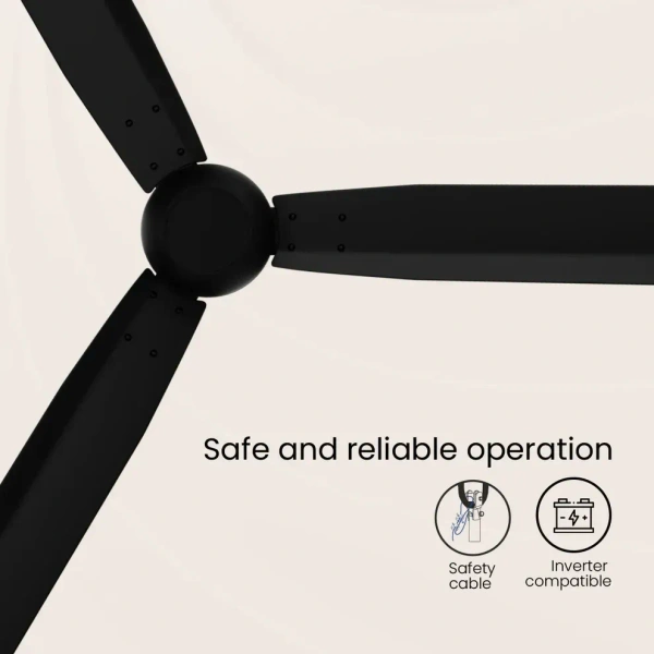 Crompton Energion Groove Ceiling Fan- Onyx
