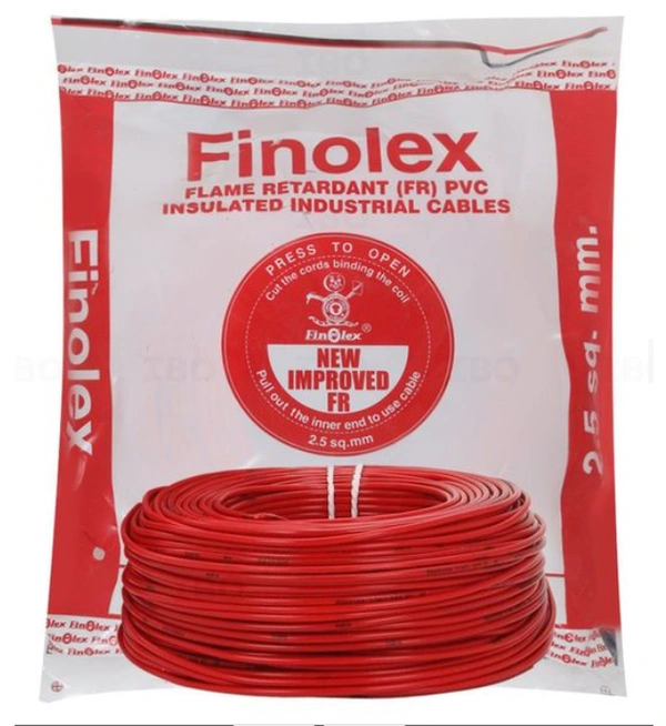 Finolex 2.5 Sqmm FR Wire 180Mtr - Red
