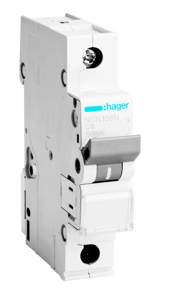 Hager 16A SP MCB 'C' Curve Hager - 16A - NCN116N