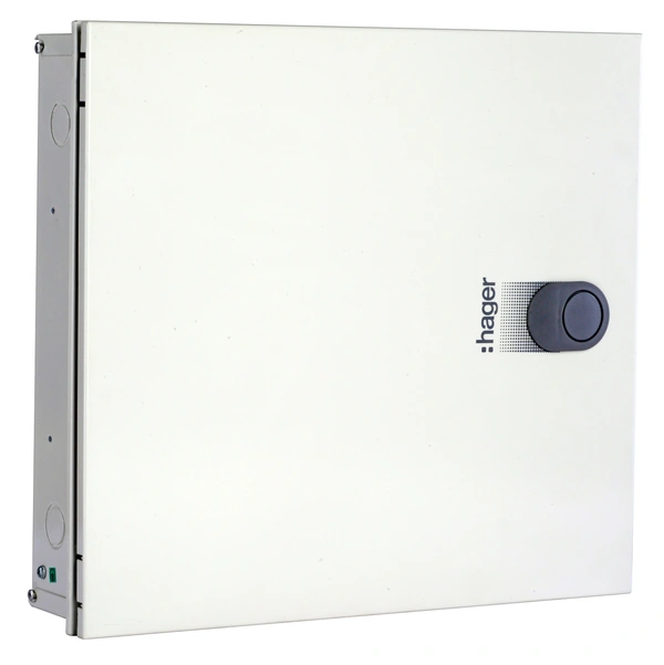 Hager TPN horizontal PPI Distribution Board Hager - 12+2 way, 8+6+36 modules - VYH12DH