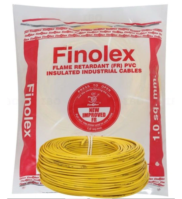 Finolex 1.0 Sqmm FR Wire 180Mtr - Yellow
