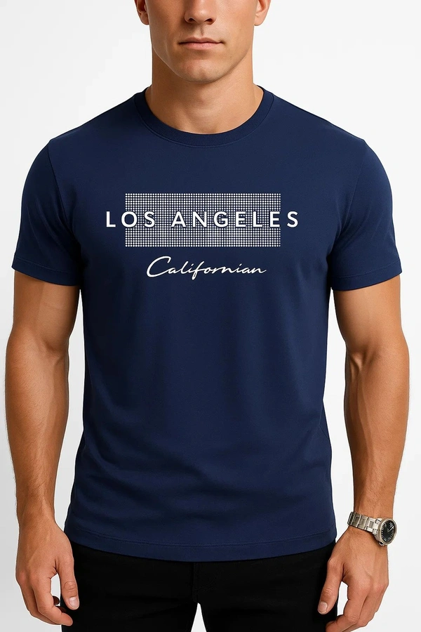 Deozn Round Neck T Shirt - Blue Zodiac, M