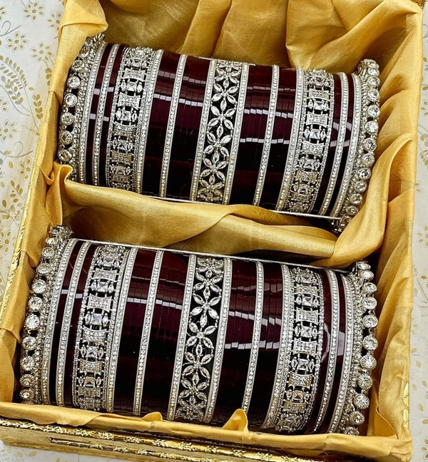 Silver Bridal Chura - 2.8