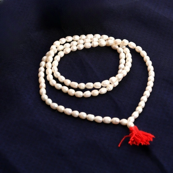 Natural Pearl 108 Beads Mala Oval ( 7 MM ) - π΄ Prepaid Only